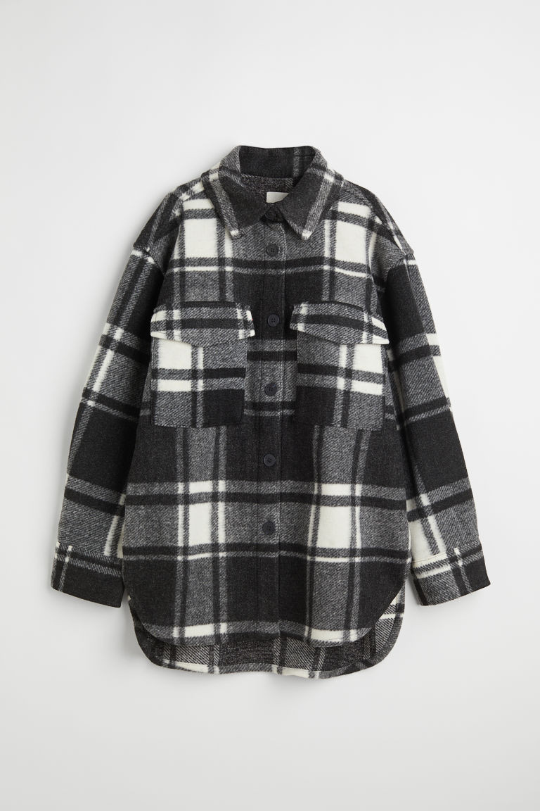 H & M - Oversized shacket - Black | H&M (US + CA)