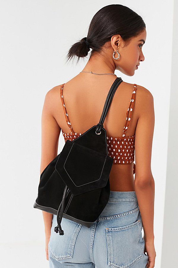 UO Suede Mini Backpack - Black at Urban Outfitters | Urban Outfitters (US and RoW)