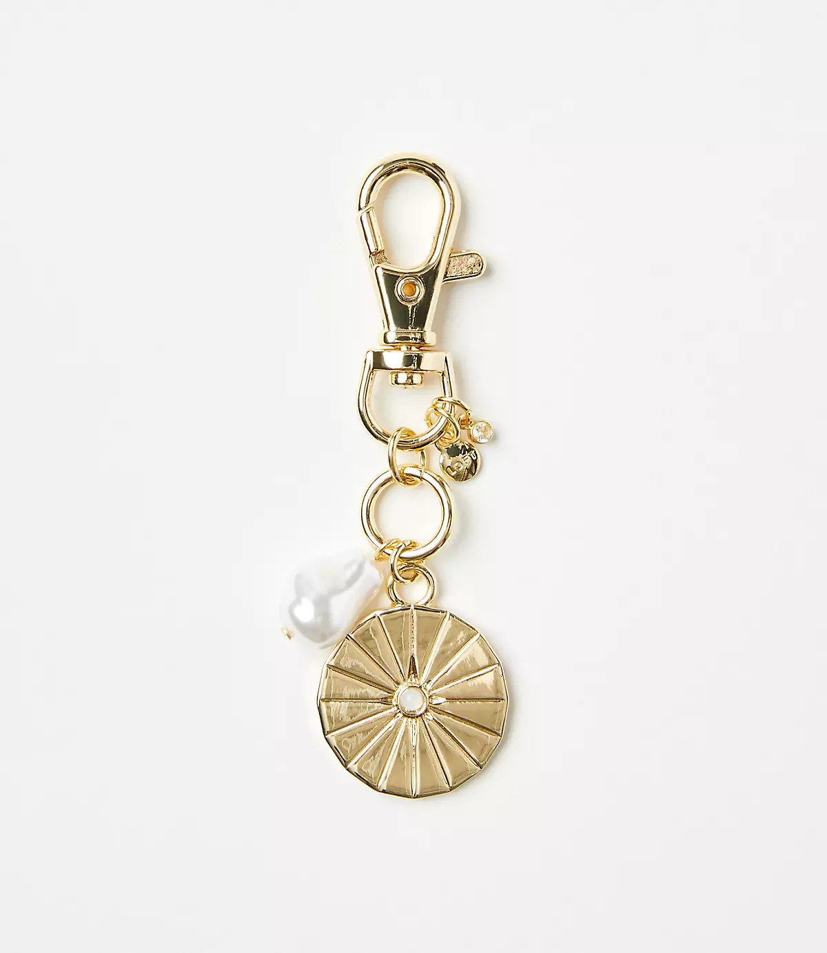 Pearlized Disc Bag Charm | LOFT