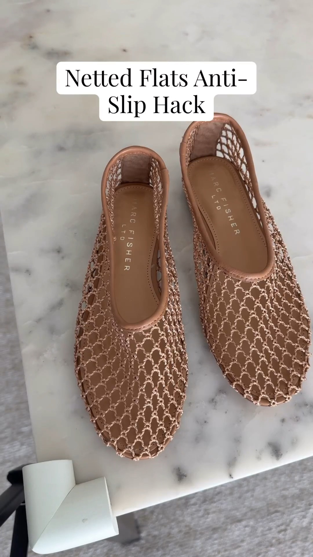 My netted flat shoe hack: glasses nose adhesive. The key to no slipping!

Marc Fisher Jazlyn flats - size down a half size

#LTKSeasonal #LTKPetite #LTKSaleAlert
