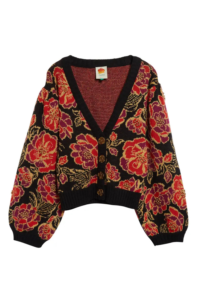FARM Rio Shiny Chita Cardigan | Nordstrom | Nordstrom