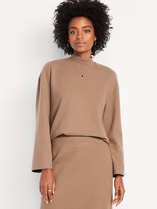 Cozy Mock-Neck Tunic Sweater | Old Navy (US)
