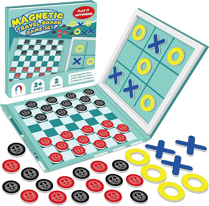 Torlam Magnetic Travel Games for Kids, Board Game Chess Party Camping Games Road Family Night Car... | Amazon (US)
