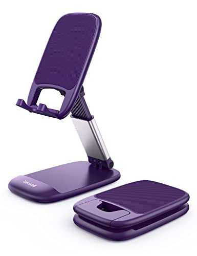 Lamicall Purple Phone Holder for Desk - Dark Purple Cellphone Stand Desk Accessories Desktop Offi... | Amazon (US)