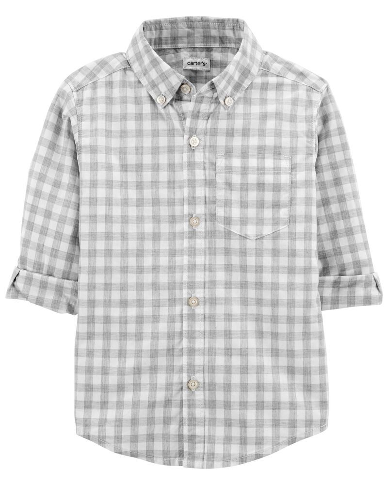 Gingham Button-Front Shirt | Carter's