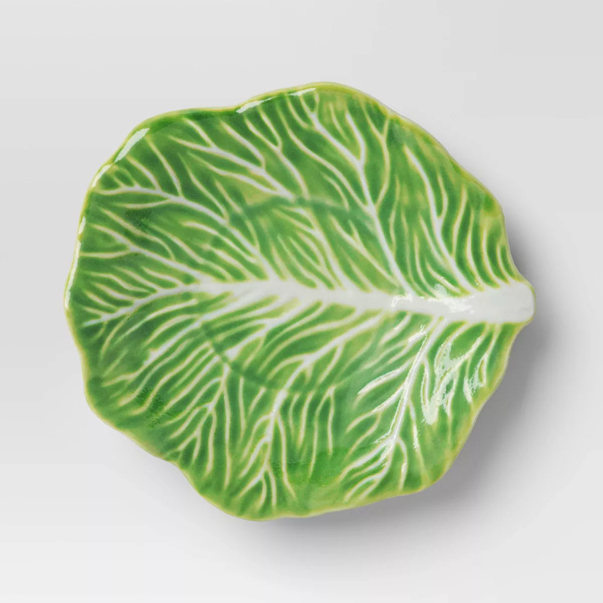 10 fl oz Stoneware Lettuce Figural Easter Tea Cup and Saucer Plate Green - Threshold™ | Target