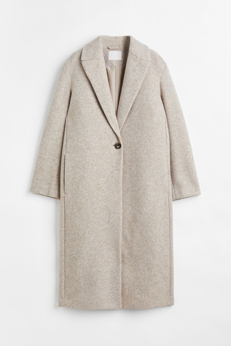 Manteau oversize en twill - Beige clair - FEMME | H&M FR | H&M (FR, IT, ES, PT, BE)
