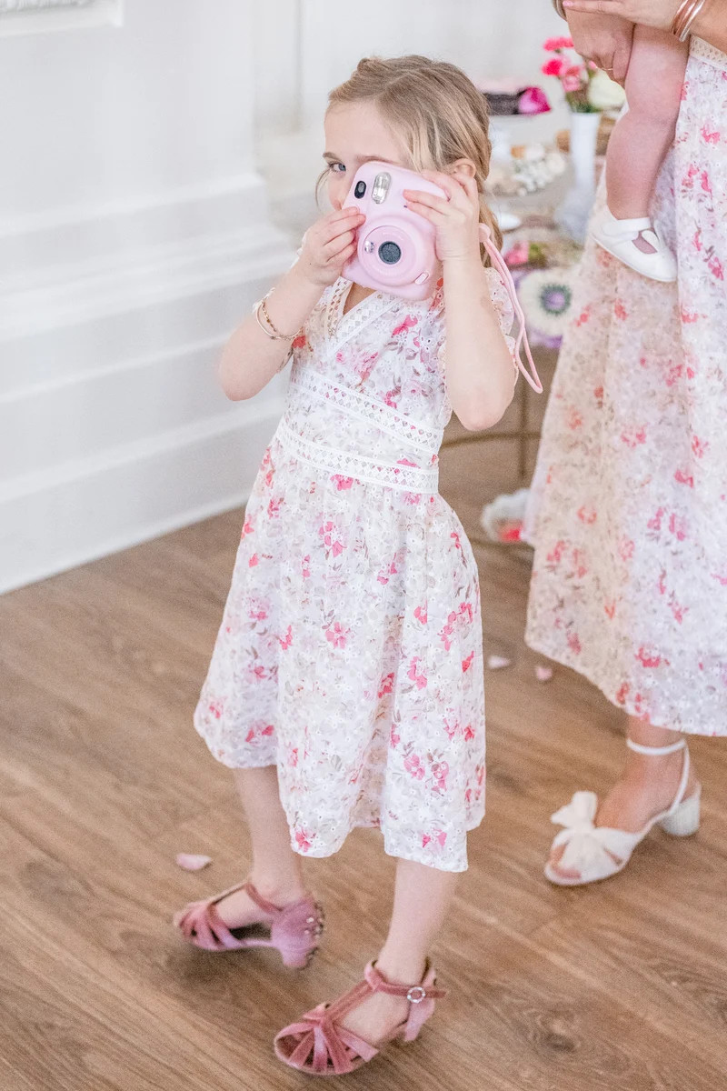 MINI ESSIE EYELET FLORAL DRESS | Ivy City Co