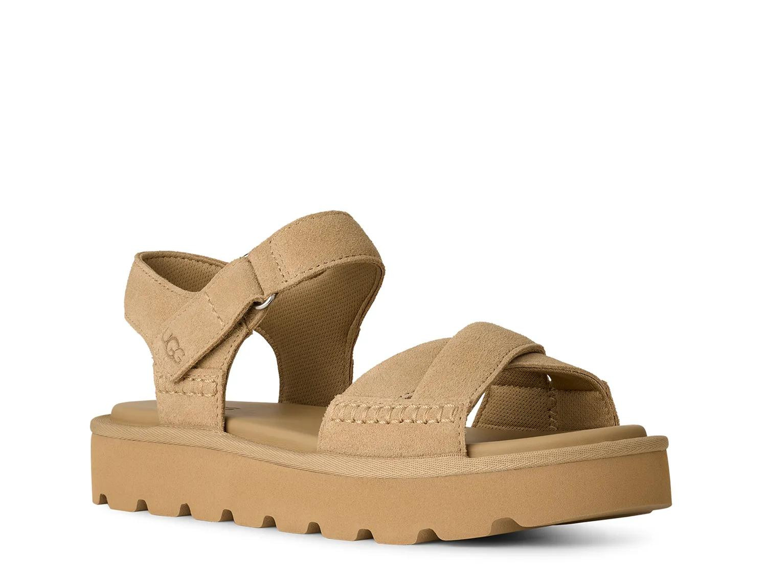 UGG Sungaze Platform Sandal | Women's | Sand | Size 10 | Sandals | Ankle Strap | Lug | DSW