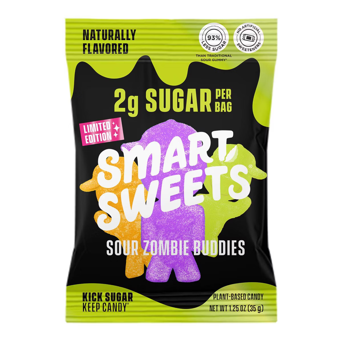 SmartSweets Halloween Sour Zombie Buddies Candy - 1.25oz | Target