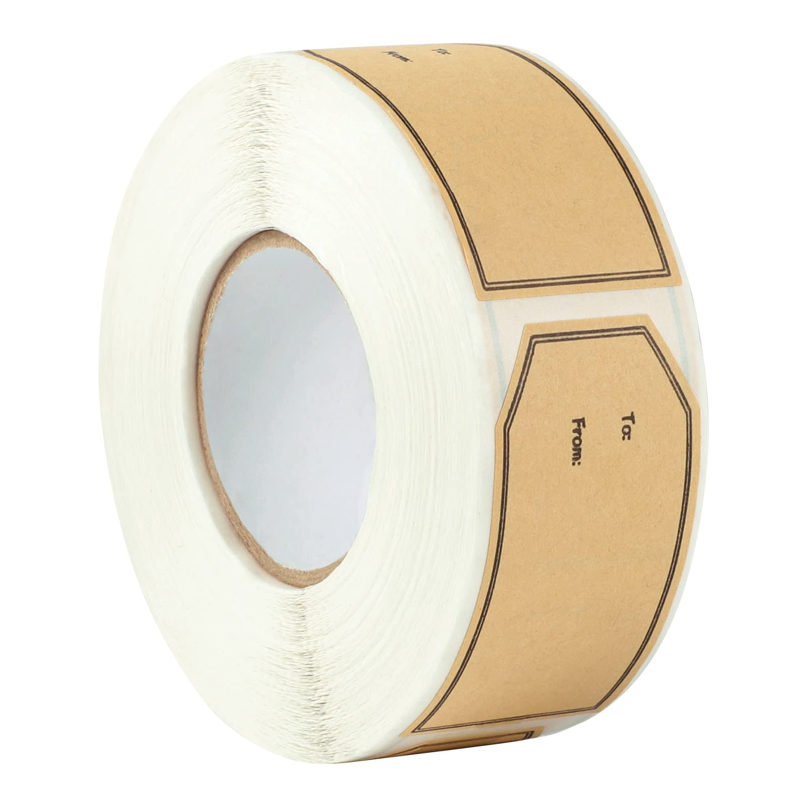 600 PCS Gift Tag Stickers, 1.18" x 2" Christmas Gift Stickers Brown Kraft to and from Gifts Label... | Amazon (US)