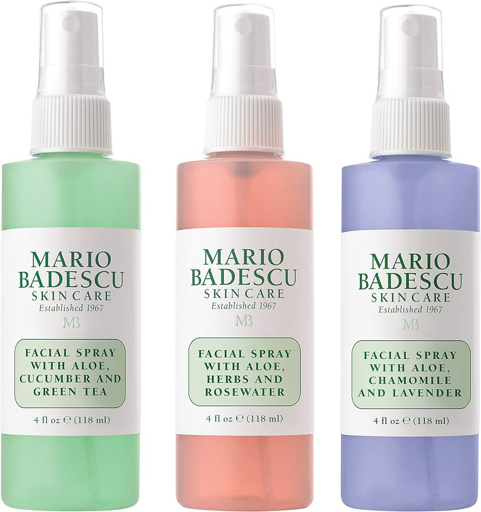 Mario Badescu Facial Spray Collection with Rose Water, Cucumber, Lavender and Orange Blossom, Mul... | Amazon (US)