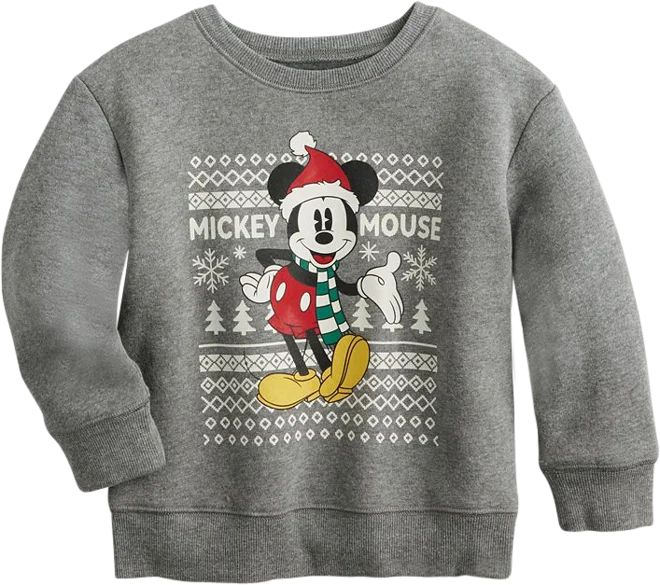 Disney's Mickey Mouse and Friends Baby & Toddler Boy Holiday Crewneck Sweatshirt by Jumping Beans... | Kohl's