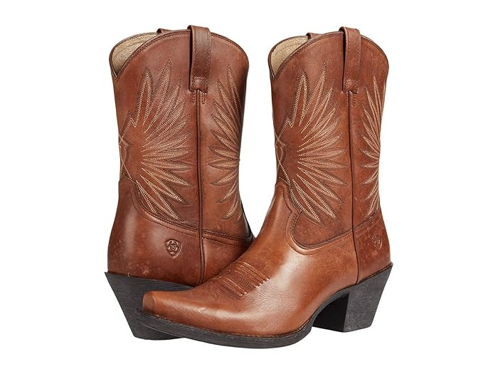 Ariat Goldie (Naturally Distressed Cognac) Women's Boots | Zappos