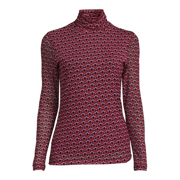 The Get Women's Long Sleeve Mesh Top - Walmart.com | Walmart (US)
