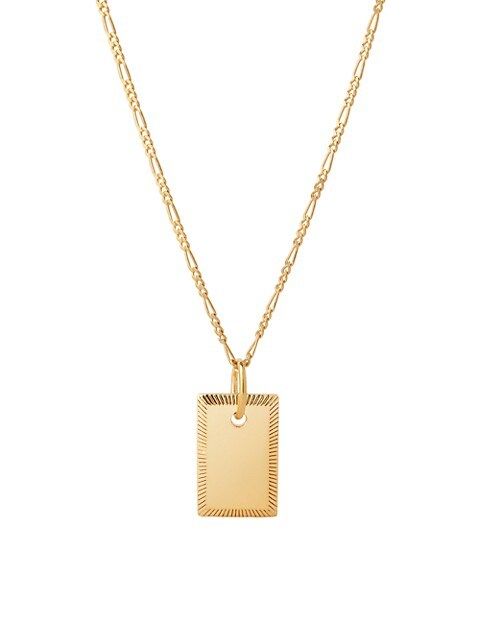 Maria Black


Heroes Eliza 22K Gold-Plated Dog Tag Necklace | Saks Fifth Avenue