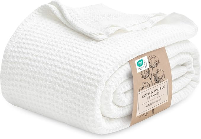 Bedsure Gentlesoft 100% Cotton Blanket Queen Size for Bed - Cooling Breathable and Soft for Summe... | Amazon (US)