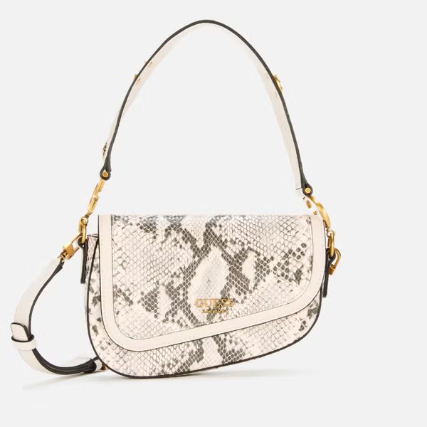 Guess Women's G Dream Flap Shoulder Bag - Blush Python | Mybag.com (Global) 