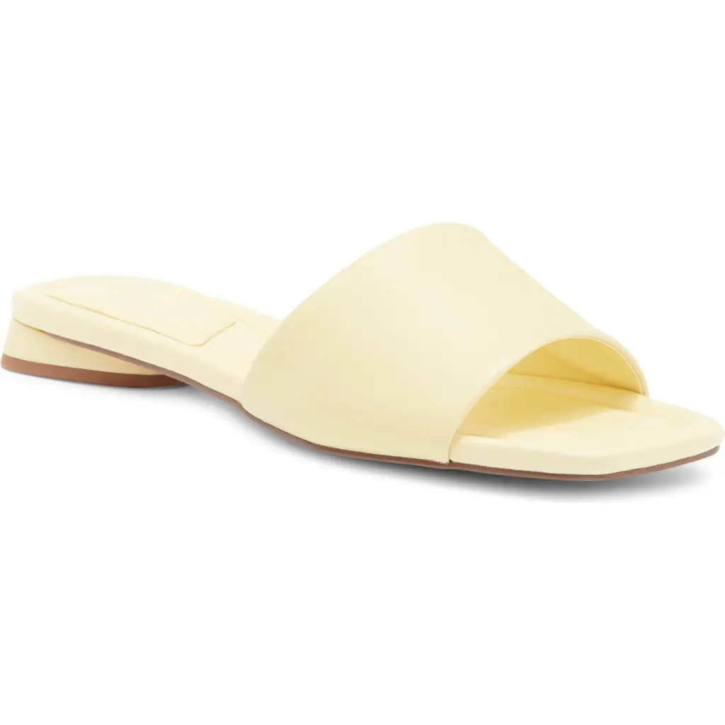 Nordstrom Babette Slide Sandal in Yellow Pastel at Nordstrom, Size 5 | Nordstrom