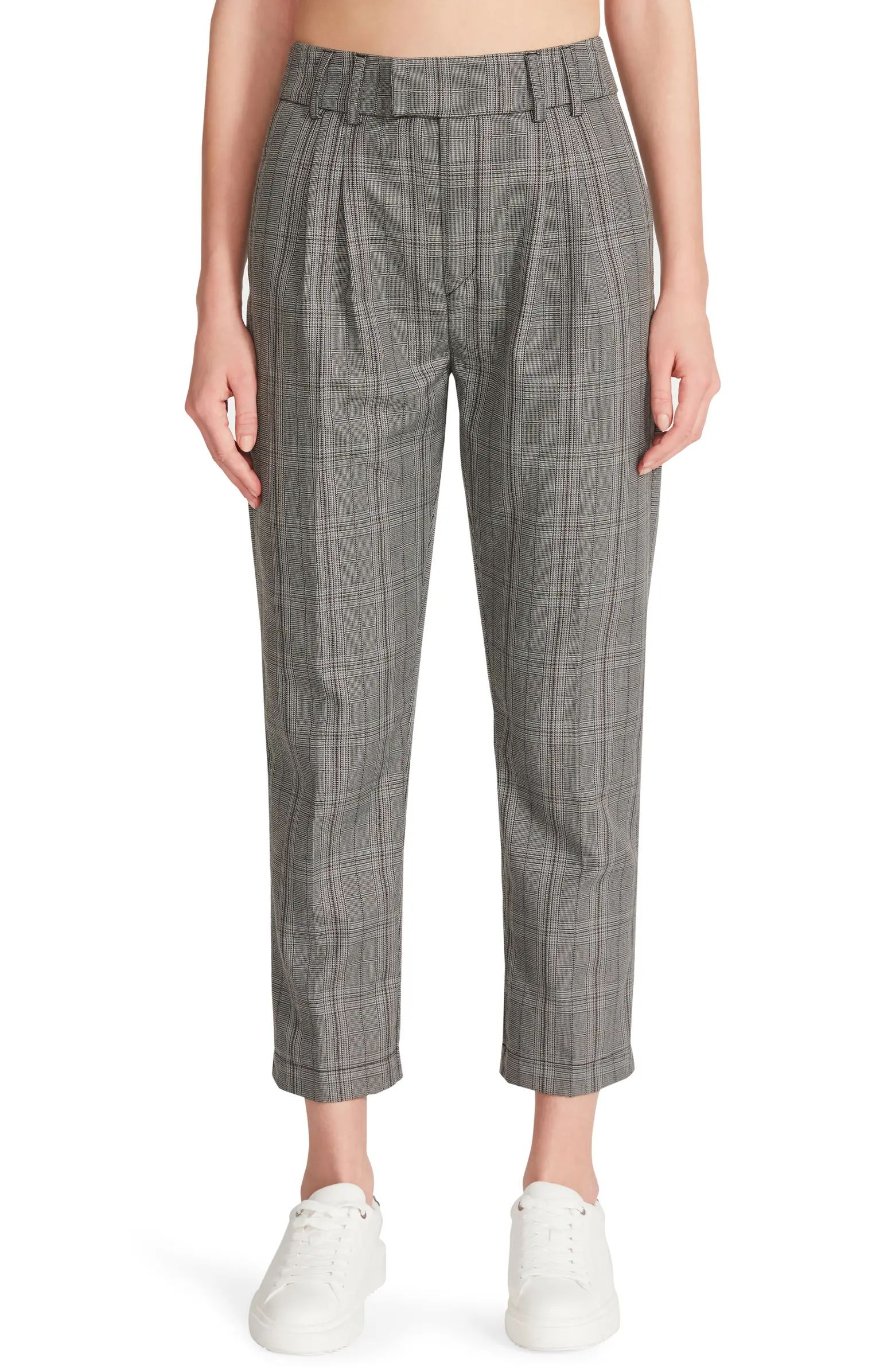 Checks and Balances Crop High Waist Trousers | Nordstrom