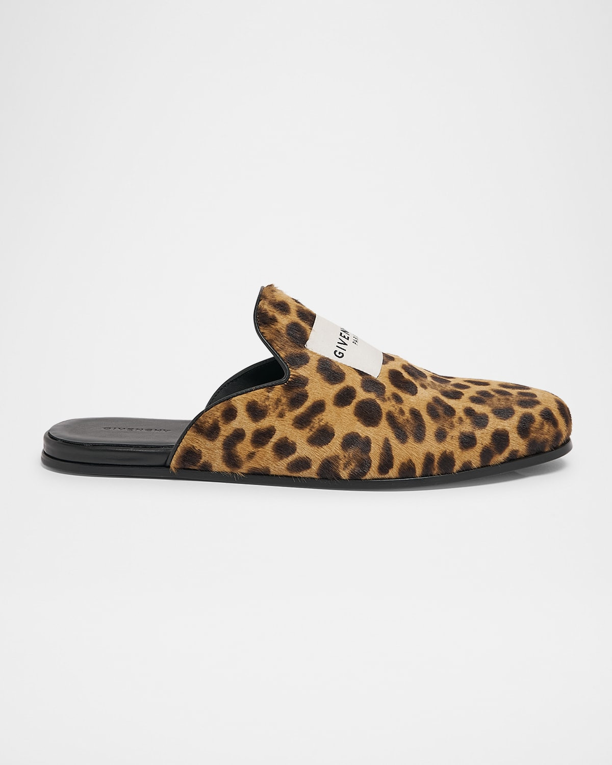 Label Lounge Leopard Calf Hair Mules | Neiman Marcus