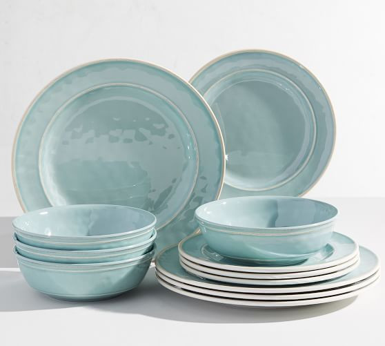 Cabana Melamine 12-Piece Dinnerware Set | Pottery Barn (US)