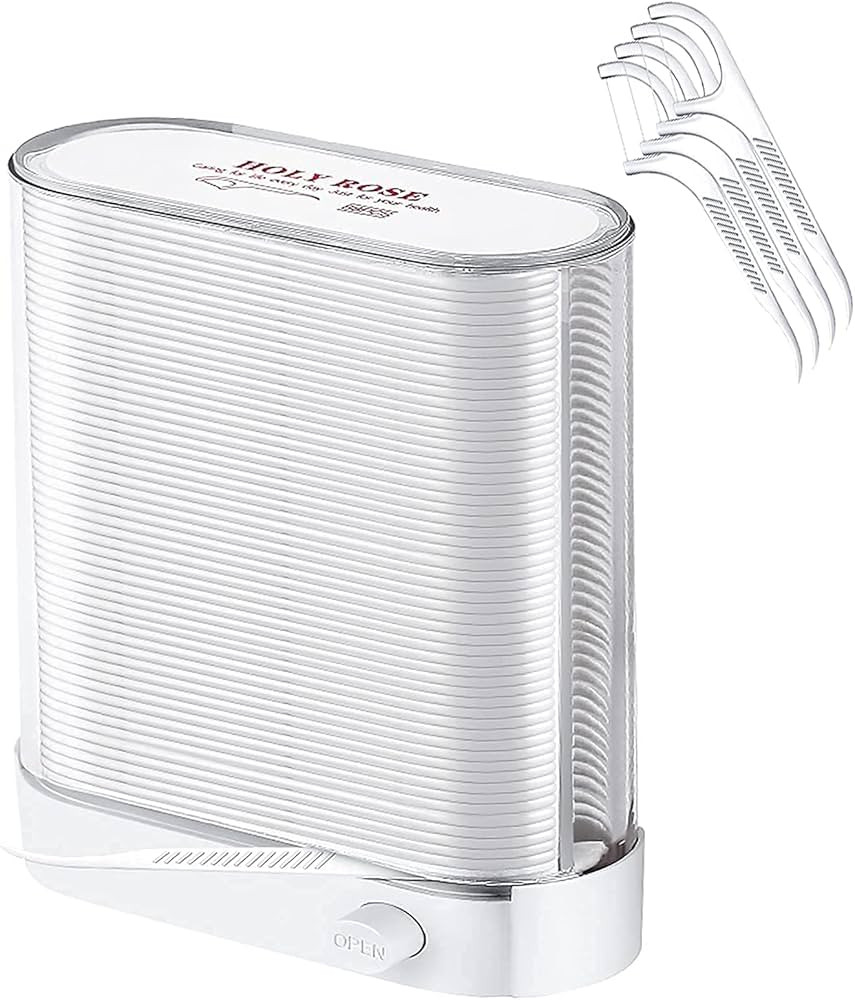 Holy Rose Dental Floss Picks Dispenser,Adults for Clean Teeth Floss Sticks Toothpick,Automatic Po... | Amazon (US)