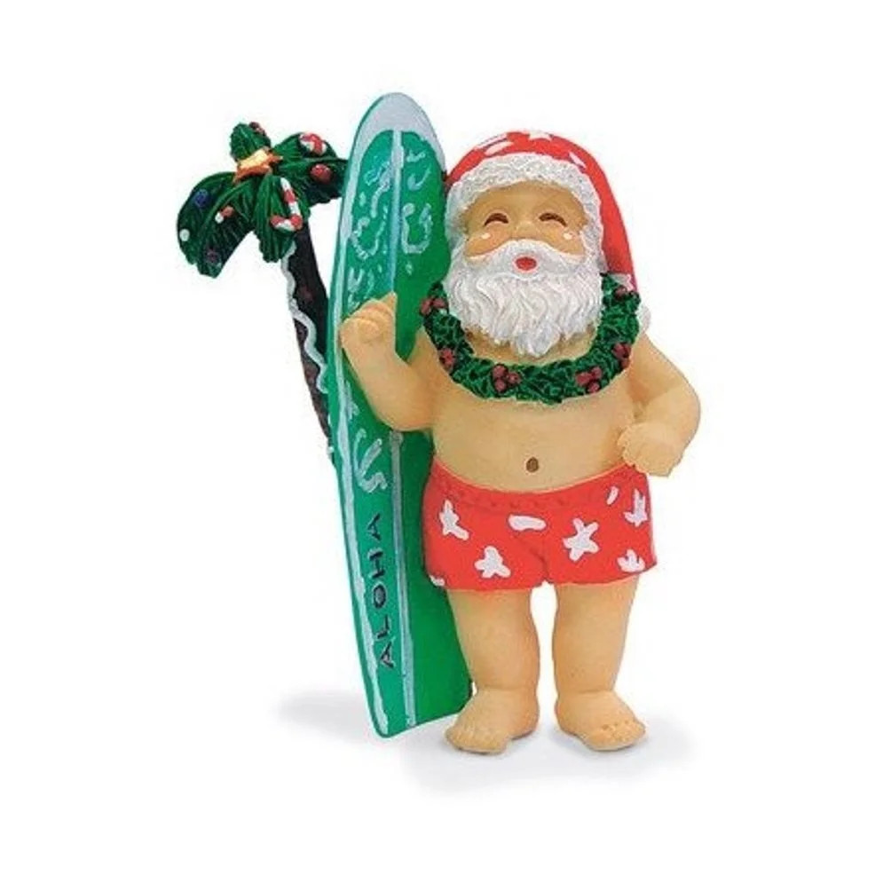 Hawaiian Surfing Santa & Surfboard Ornament | Walmart (US)