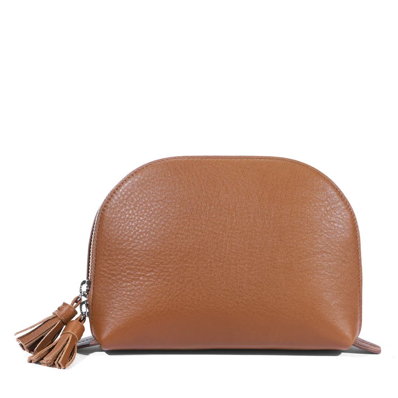 Medium Clamshell Makeup Bag | Leatherology