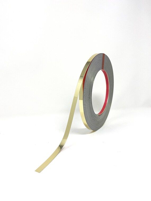 Gold aluminium decorative tape (solid aluminum backed with adhesive) | Etsy (US)