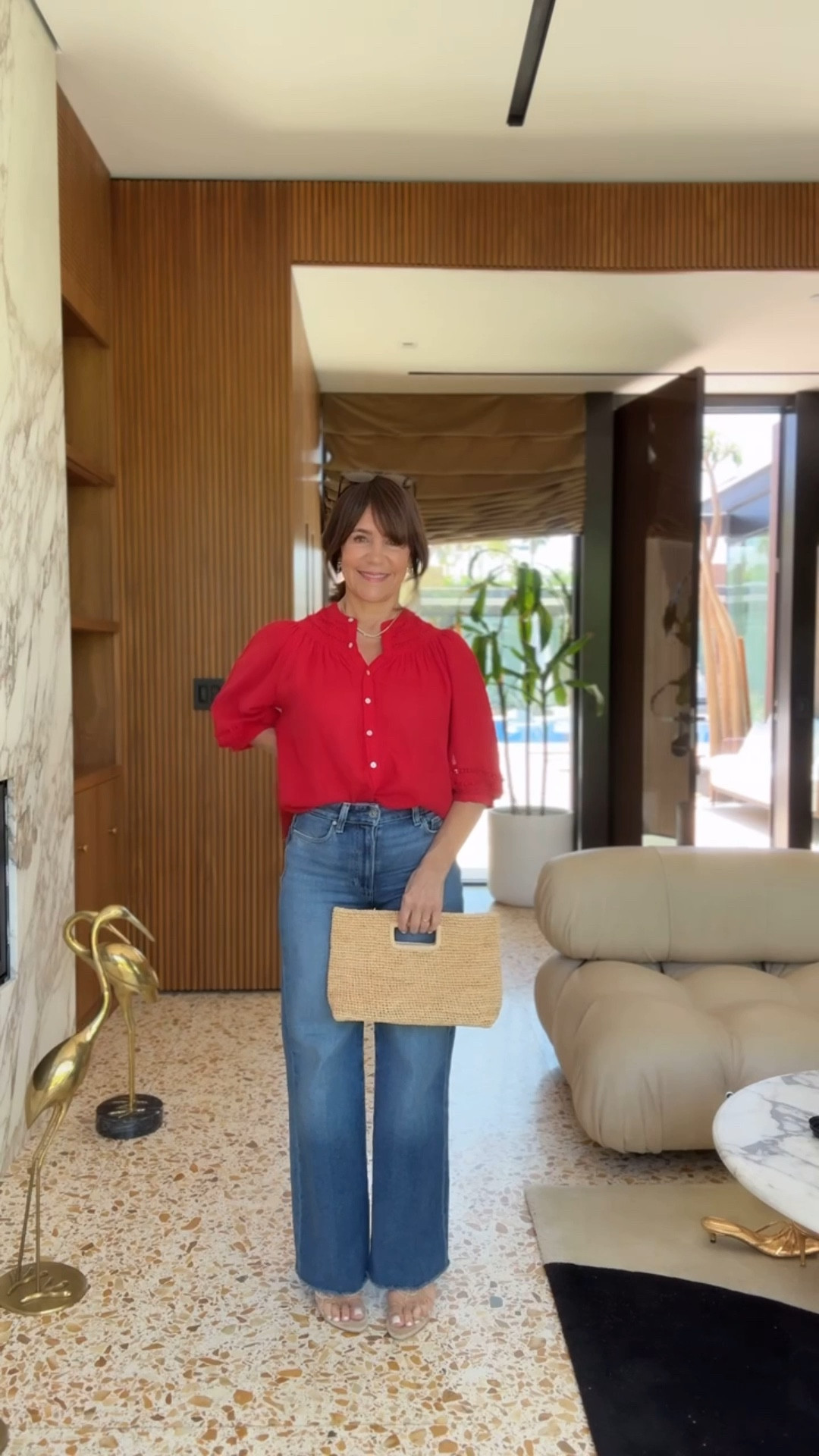 The jeans that look good on EVERYONE!!! I can’t rave about these wide leg jeans enough. Everyone who tries them on - buys them! They’re super soft and very comfortable too. 

FIVE STARS 🌟🌟🌟🌟🌟

Which bag would you choose??

For reference I wear a size 26 - I’m between a 26/27 but in these, since they’re soft and stretchy, I go down a size!

#LTKOver40 #LTKSeasonal