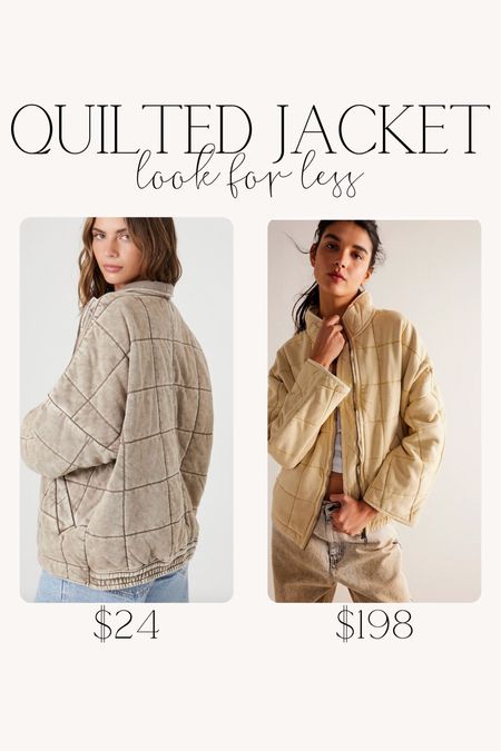 LOOK FOR LESS alert! 🌟 Snag my fabulous Forever 21 jacket for under $25 – a steal compared to the $198 Free People quilted jacket! 😱 Rocking it in size medium for that perfect oversized vibe. Get the high-end look without breaking the bank! 💸 #LookForLess #FashionSteal #Forever21Finds #QuiltedJacket

#LTKsalealert #LTKstyletip #LTKfindsunder50