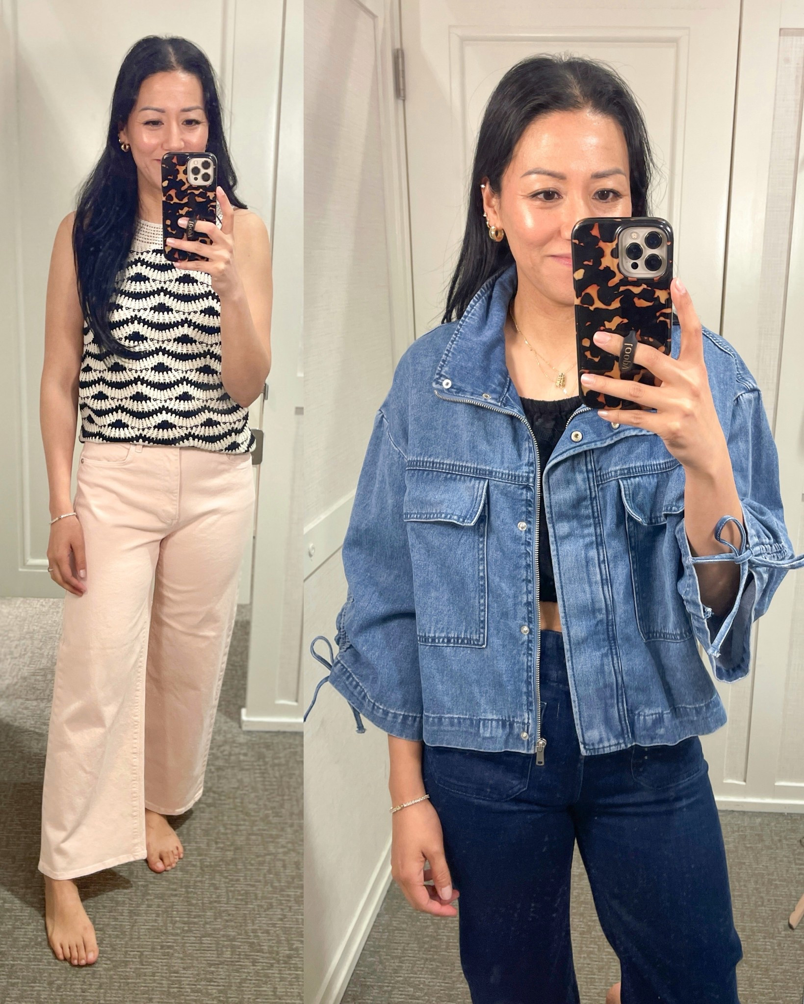 Size XS tank
Size 2 jeans
Size small jacket; need XS 

#LTKSeasonal #LTKSaleAlert