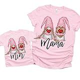 Mommy and Me Valentines Day Matching Tshirts, Mother Daughter Shirts, Gnomes Mama Mini Tshirt, Valen | Amazon (US)