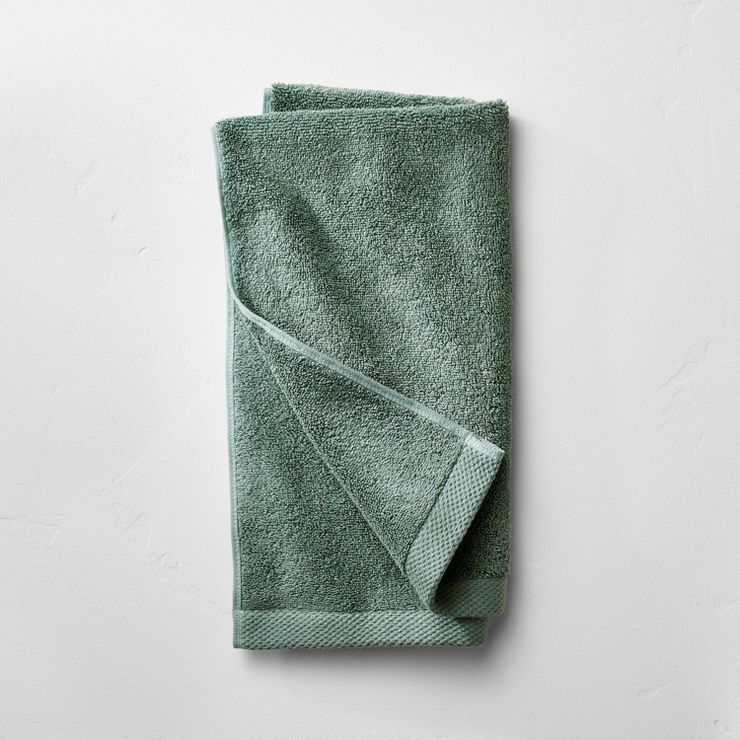 Organic Hand Towel Dark Teal Blue - Casaluna™ | Target