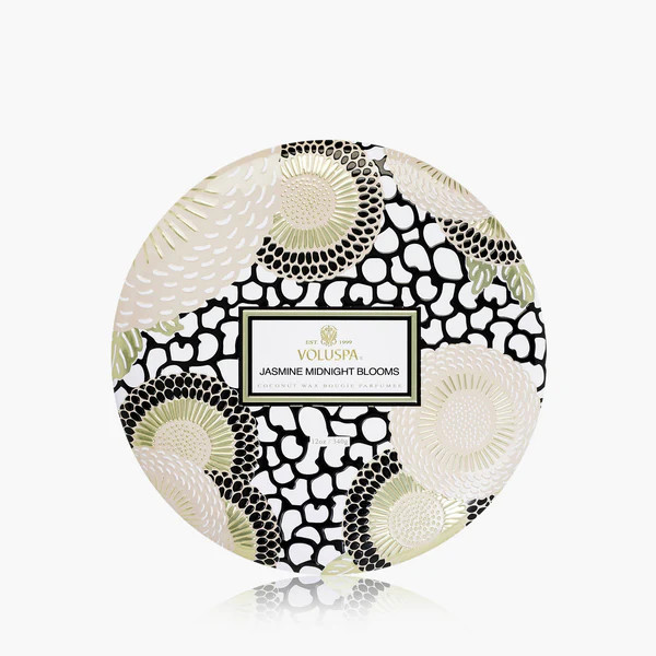 Jasmine Midnight Blooms - 3 Wick Tin Candle | Voluspa