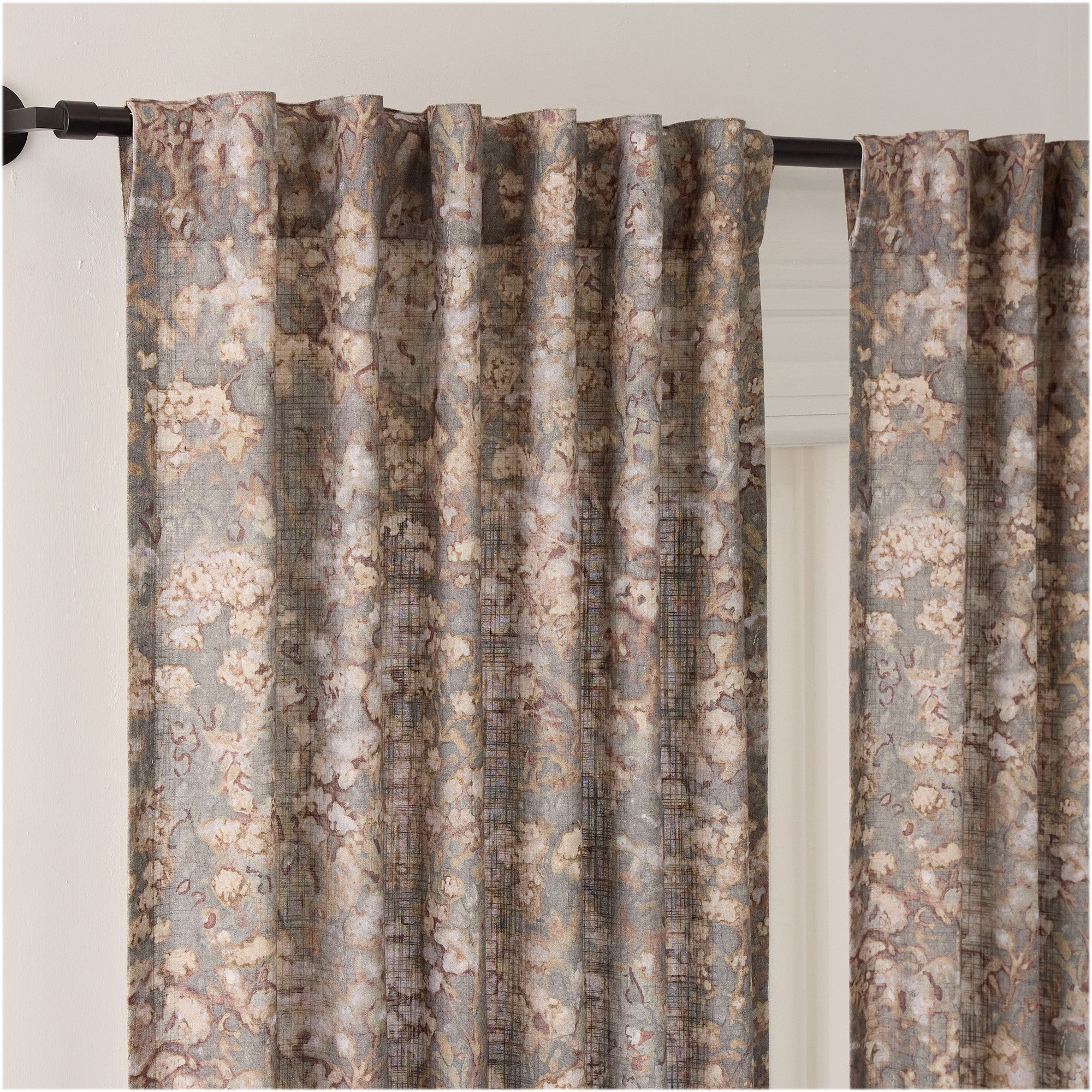 Abstract Hydrangea Curtain | West Elm (US)