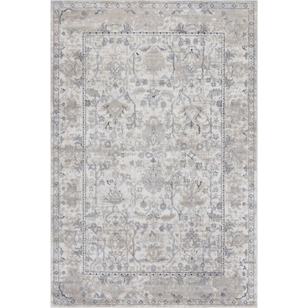 Unique Loom Portland Central Ivory 6 ft. x 9 ft. Area Rug-3147269 - The Home Depot | The Home Depot