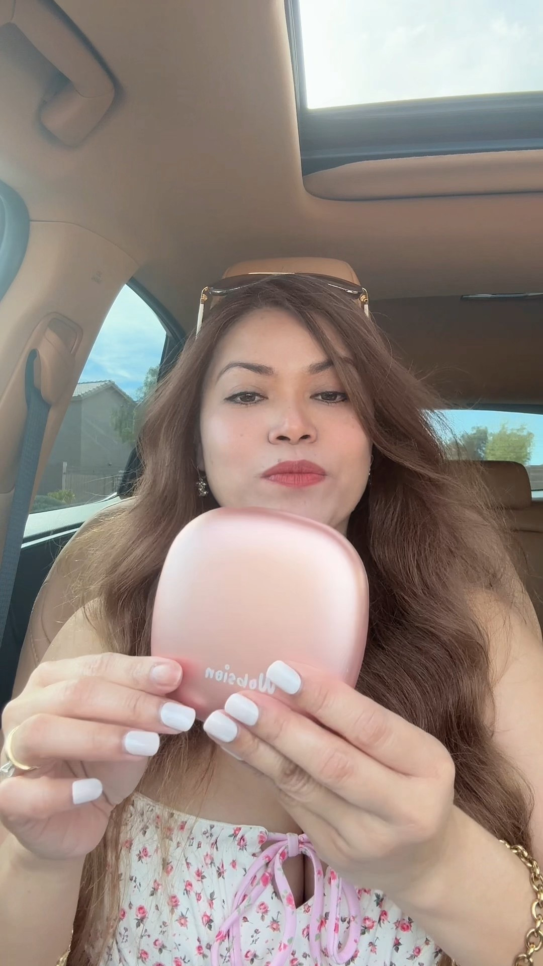 OBSION Rechargeable Lighted Travel Makeup Mirror,1x/10x Compact Magnifying Mirror with Lights,Portable for Bag,4inch,Gift,Rose Gold

#LTKSpringSale #LTKBeauty #LTKselfcare