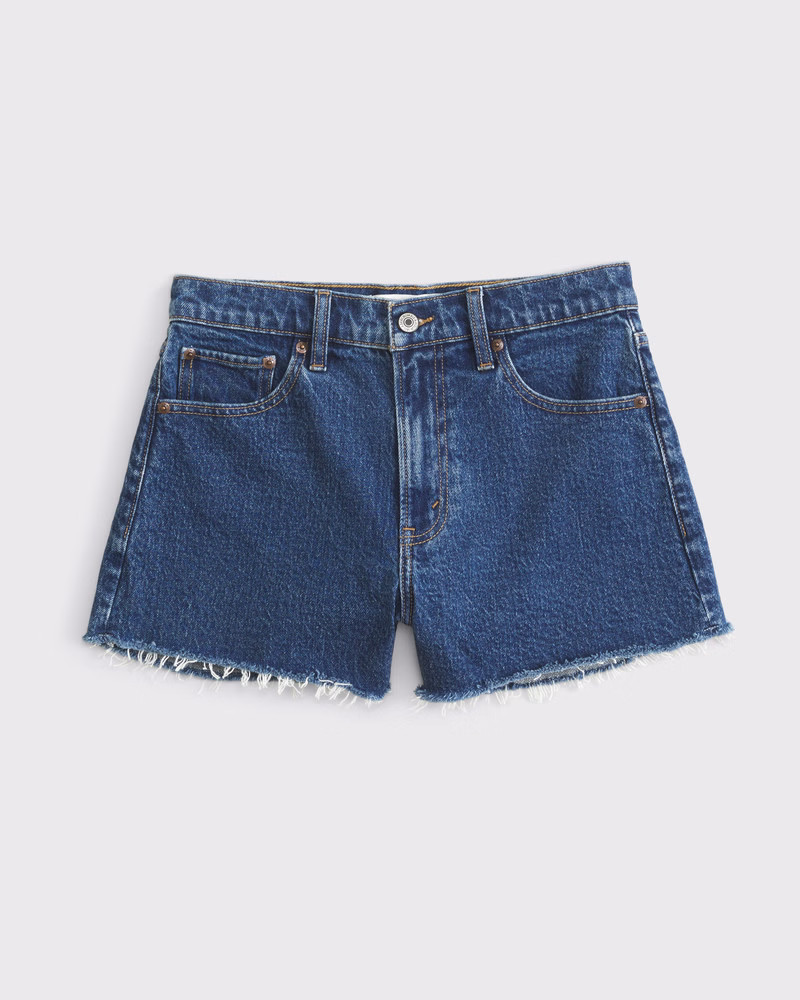 High Rise 90s Cutoff Short | Abercrombie & Fitch (US)
