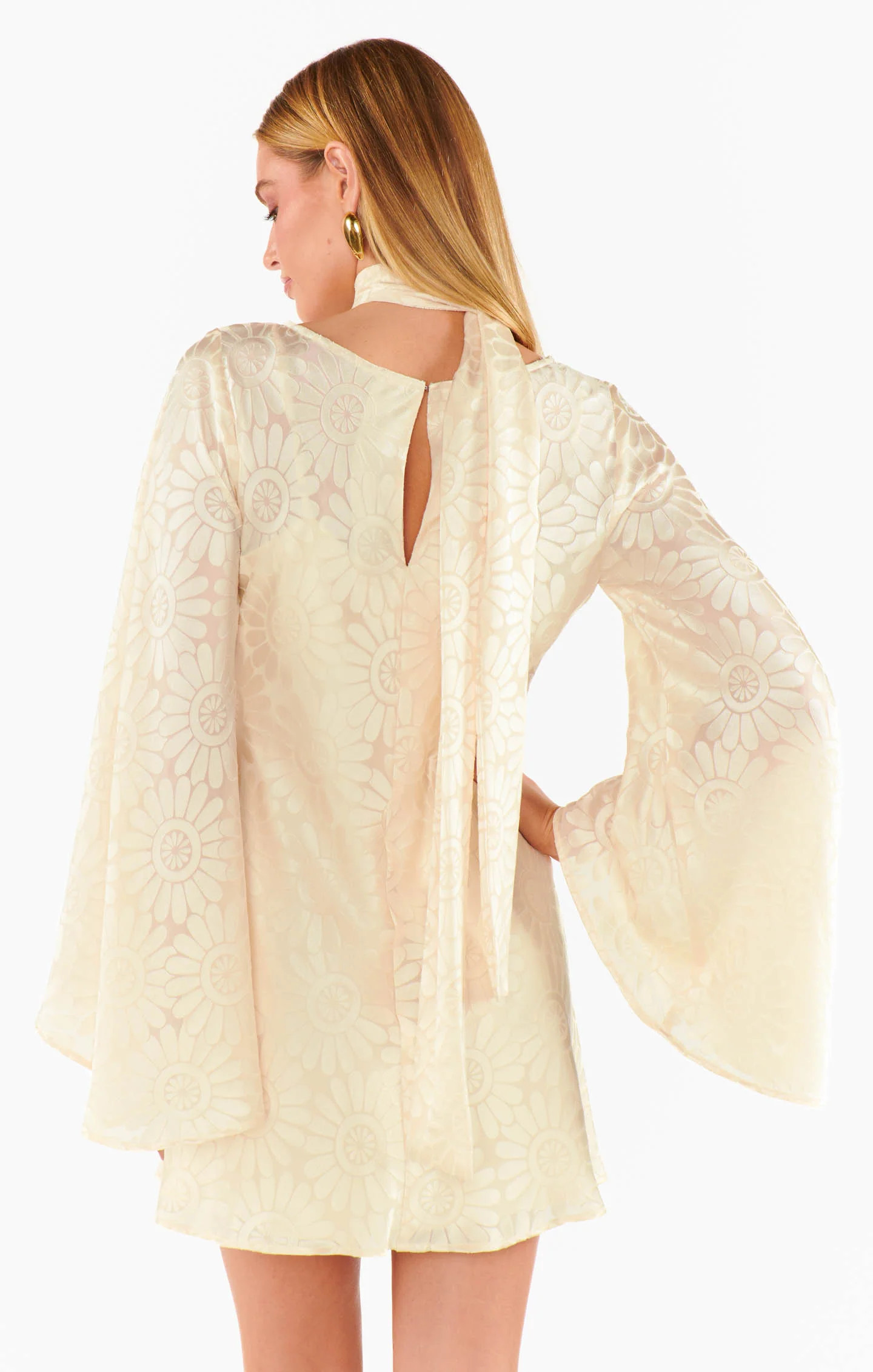 Sarah Mini Dress ~ Cream Daisy Burnout | Show Me Your Mumu