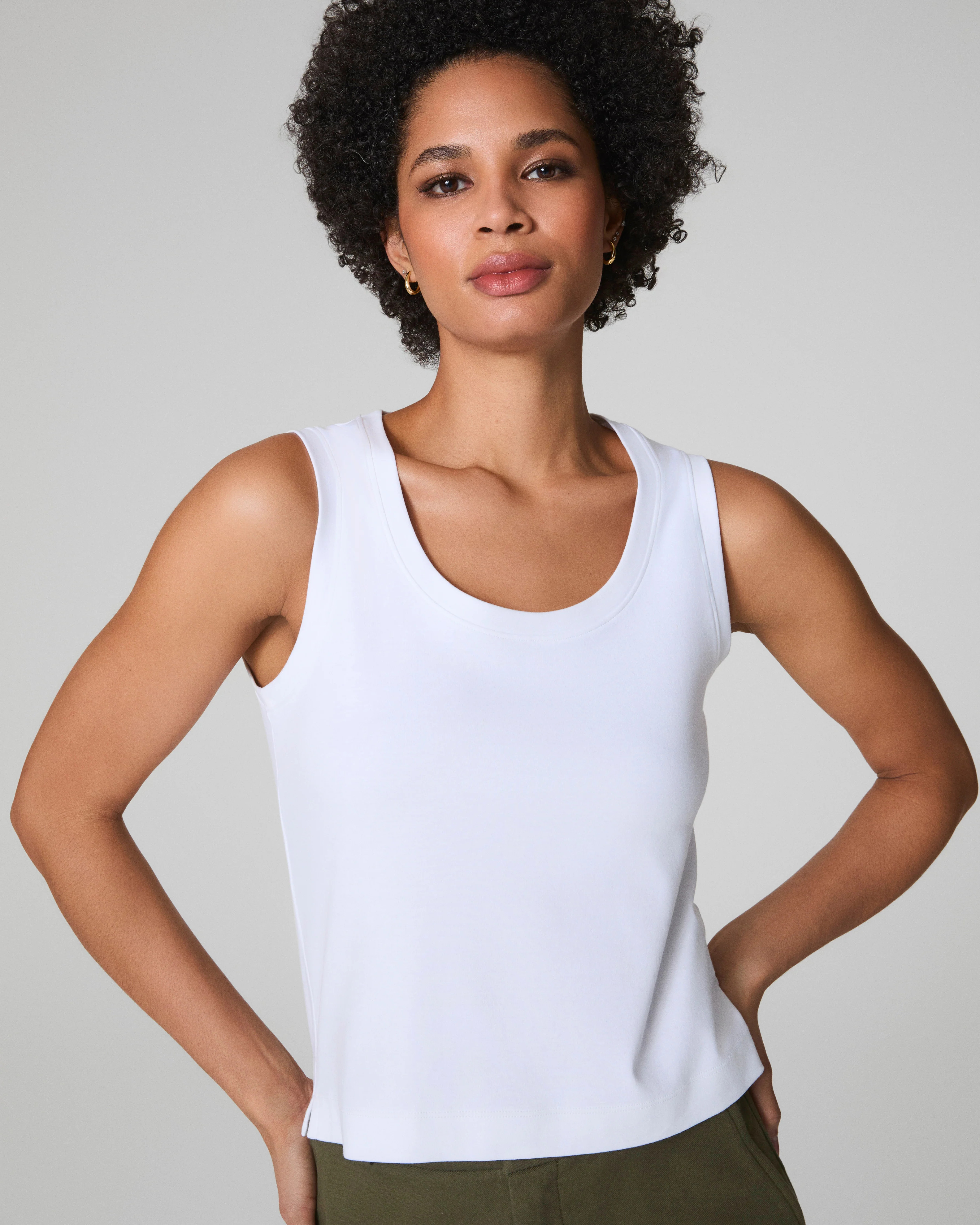 SPANX® Cotton Crewneck Tank | Spanx