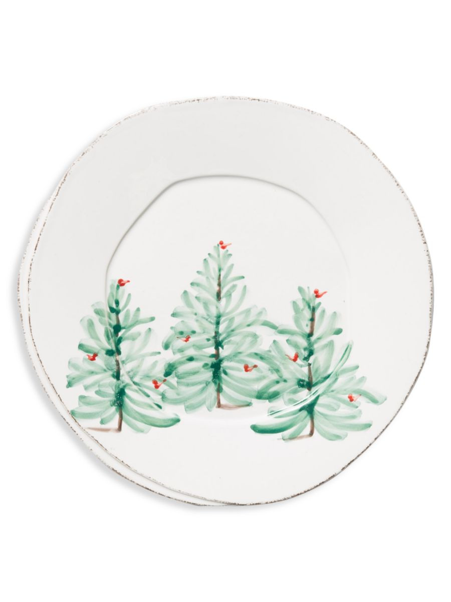 Vietri Lastra Holiday European Dinner Plate | Saks Fifth Avenue