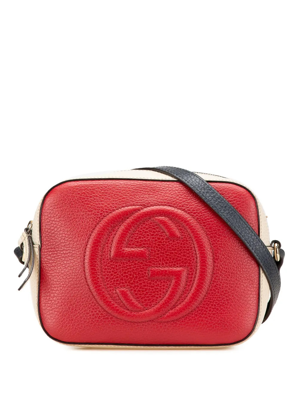 Gucci Pre-Owned 2000-2015 Small Tricolor Leather Soho Disco crossbody bag - Red | Farfetch Global