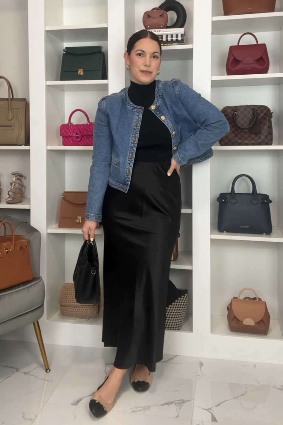 Satin Skirt Outfit Ideas 🖤

#LTKstyletip #LTKfindsunder50 #LTKSpringSale