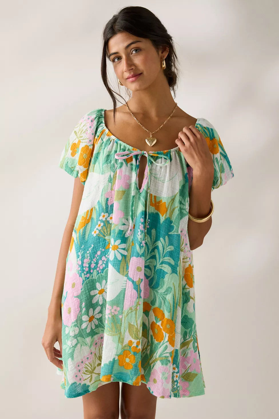 Out From Under Amara Cotton-Blend Slip Mini Dress | Urban Outfitters (US and RoW)