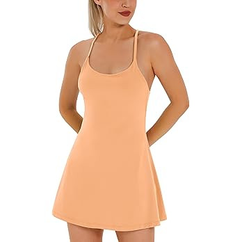 Womens Tennis Dress, Athletic Dress with Built-in Bra & Shorts Pockets Summer Dresses for Women G... | Amazon (US)