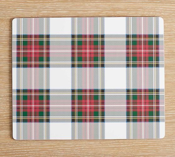 Stewart Plaid Cork Placemats - Set of 4 | Pottery Barn (US)