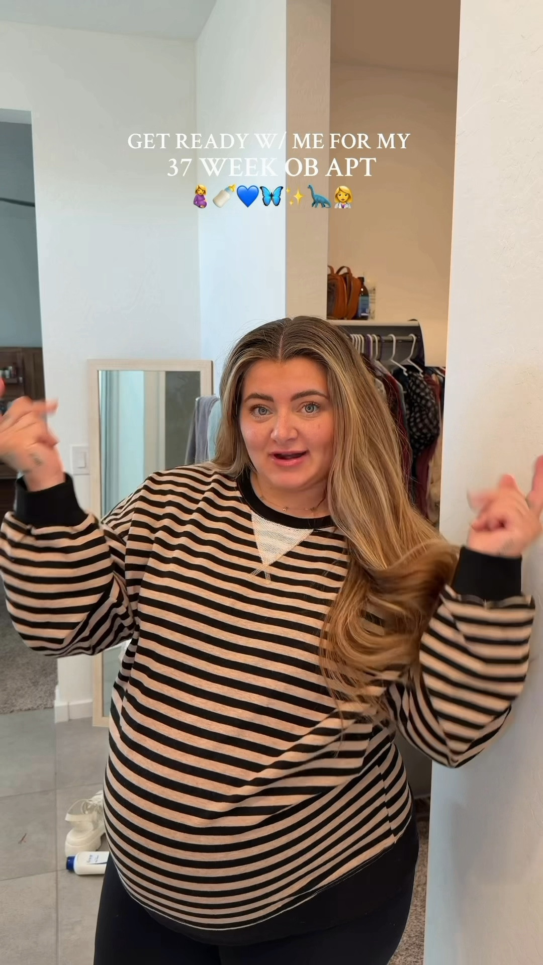 Get ready with me 🤎 #37weeks 

#LTKmorningroutine #LTKdayinmylife #LTKBeauty