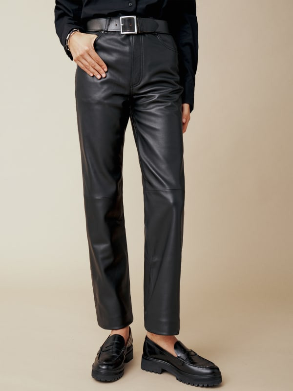 Veda Cynthia Leather Pant | Reformation (Global)